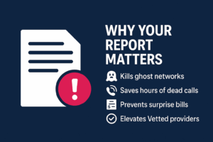 why your report matters